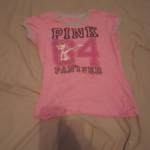 Pink and grey pink panther shirt